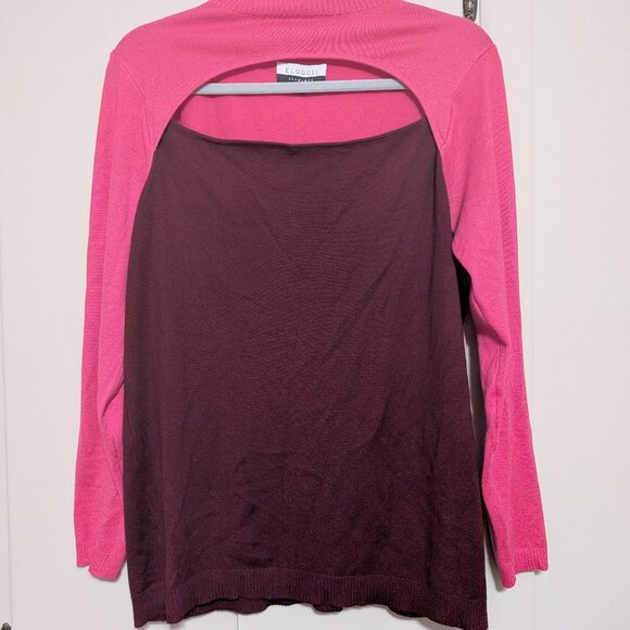 Eloquii Color Block Sweater | 14/16 - Picture 1 of 3